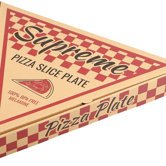 6-Piece Melamine 9 Inch Pizza Serving Plate in gift box - Picture 2 of 4